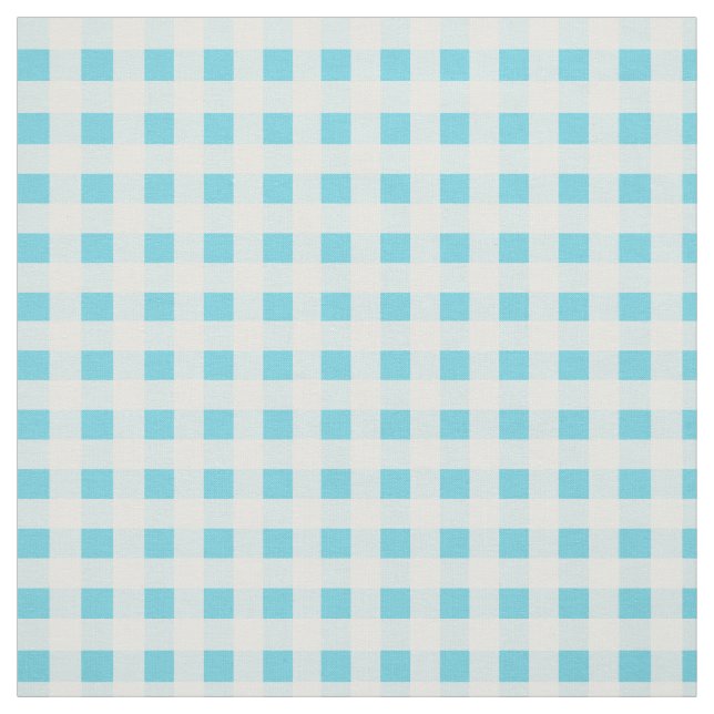 Tecido Primavera Sunshine Blue Check Padrão Gingham (Modelo)