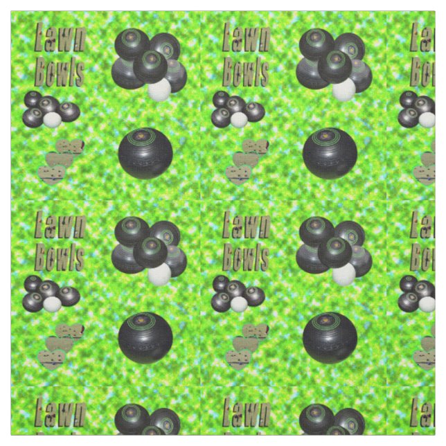 Tecido Primavera Verde  Lawn Bowls Design, (Modelo)