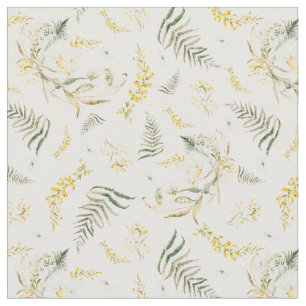 Tecido Primavera Willows Watercolor Boho