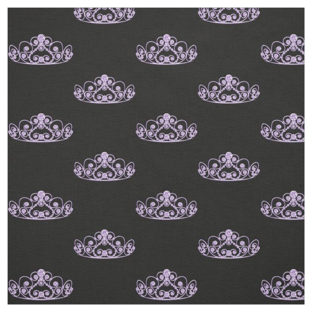 Tecido Princesa Tiara Crown - Roxo (Modelo)