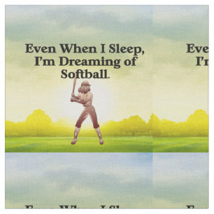 Tecido Principais Sonhos de Softball