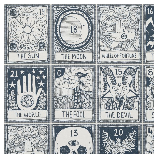tecido principal arcana tarot indigo (Modelo)