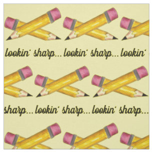 Tecido Procurando o Escrevendo Sharp Yellow #2 Pencil Sch