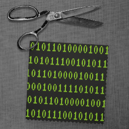 Tecido Programando códigos de computador 1s e 0s - do des