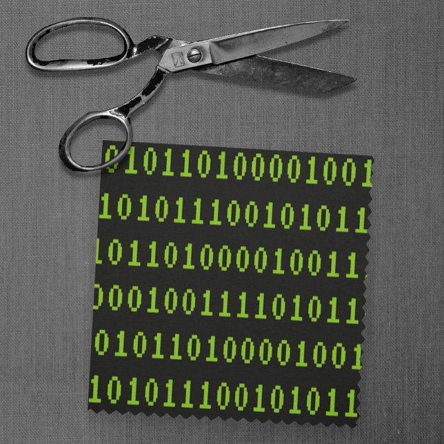 Tecido Programando códigos de computador 1s e 0s - do des (Criador carregado)