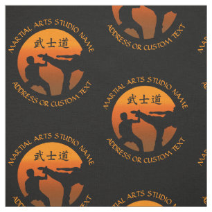 Tecido Proprietário do estúdio de Taekwondo Kung Fu do