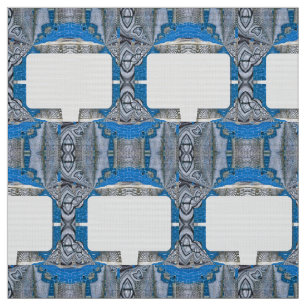 Tecido Psicodélico - Padrão e Texto Fraturais Divertidos