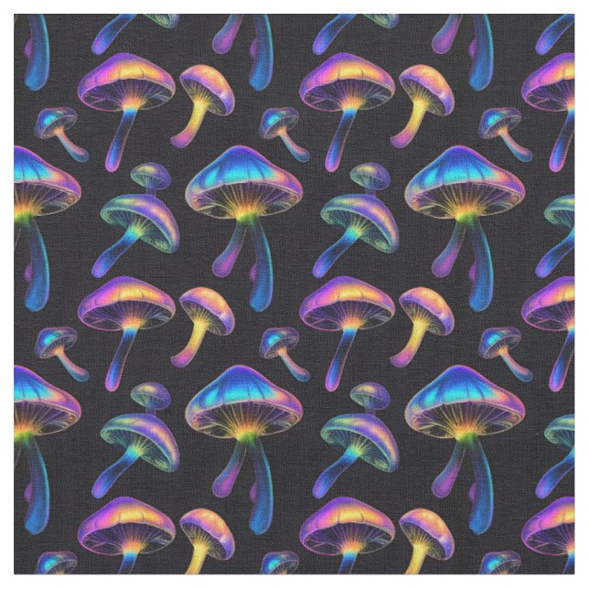 Tecido Psychedelic Mushroom (Detalhe)