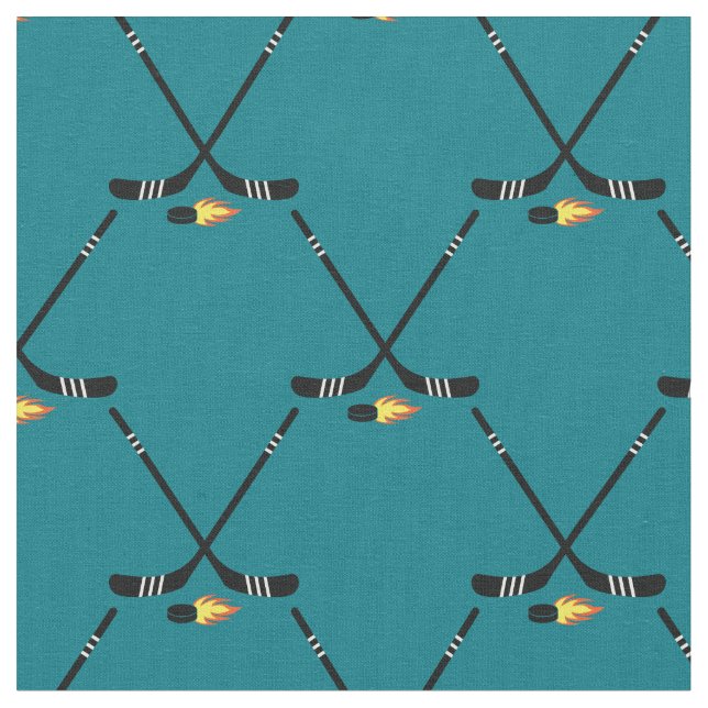 Tecido Pucks de chamas de esportes de hóquei (Detalhe)