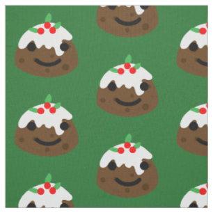 Tecido pudim de natal emoji