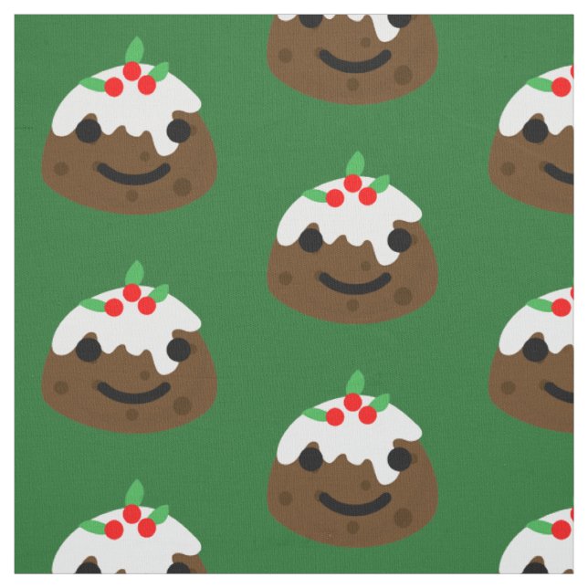 Tecido pudim de natal emoji (Modelo)