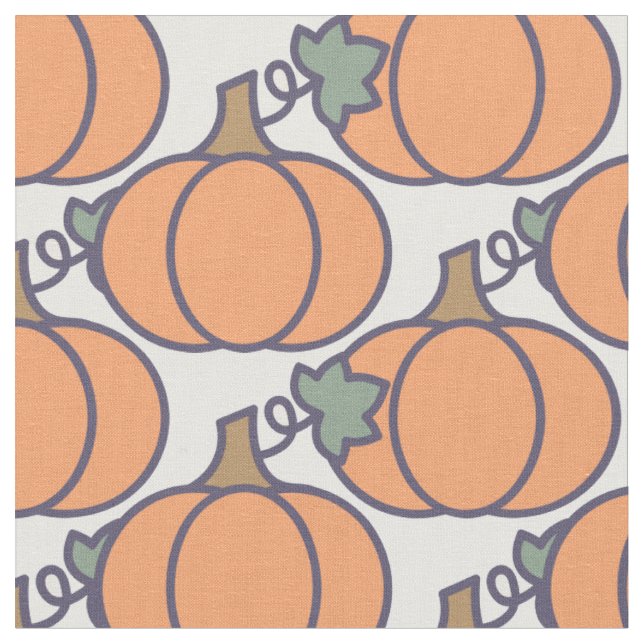 Tecido Pumpkin de Cartoon Bonito (Detalhe)