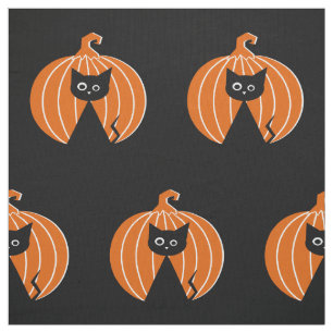 Tecido Pumpkin de Gato Negro {e}