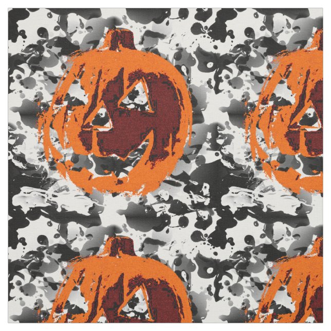 Tecido Pumpkin do Halloween - estilo do Grunge + suas ide (Modelo)