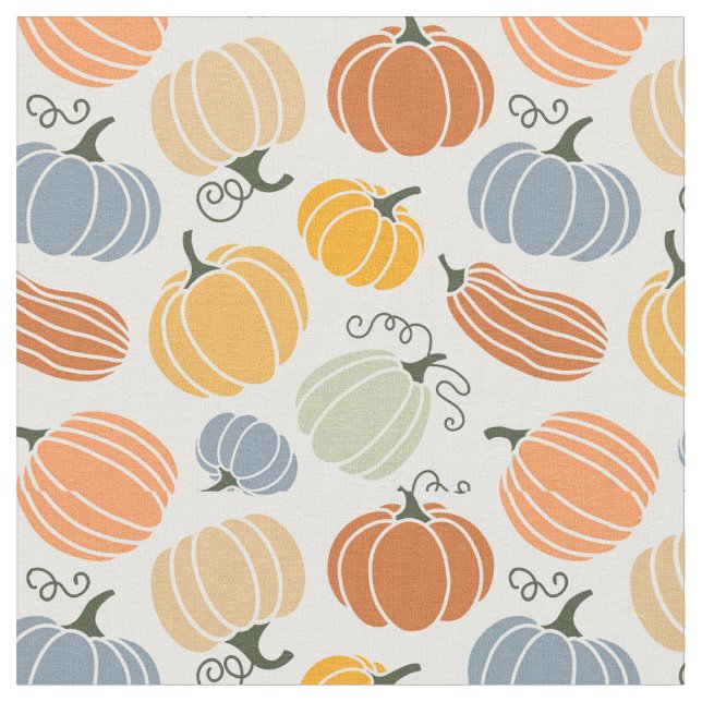Tecido Pumpkin Gourd Padrão Colorido (Detalhe)