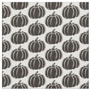 Tecido Pumpkin Preto - Festivo Halloween e Vintage Queda