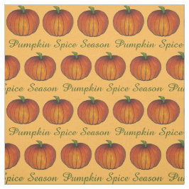 Tecido Pumpkin Spice Season Orange Fall Autumn Holiday
