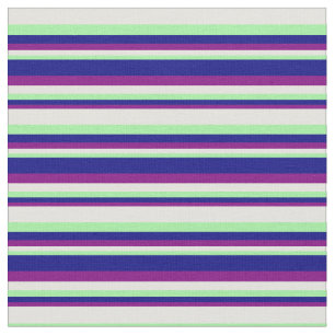 Tecido Puro, Azul, Verde e Amarelo Claro Colorido