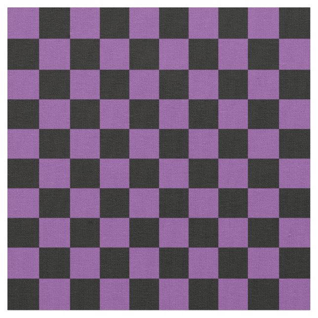 Tecido Purple & Black Checkerboard (Detalhe)