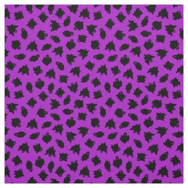 Tecido Purple Ghost Happy Halloween Modern (Modelo)