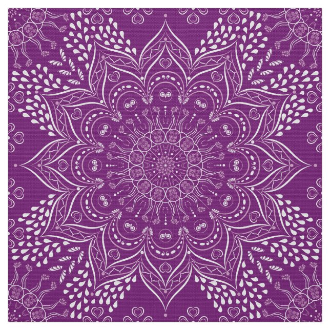 Tecido Purple Mandala (Modelo)