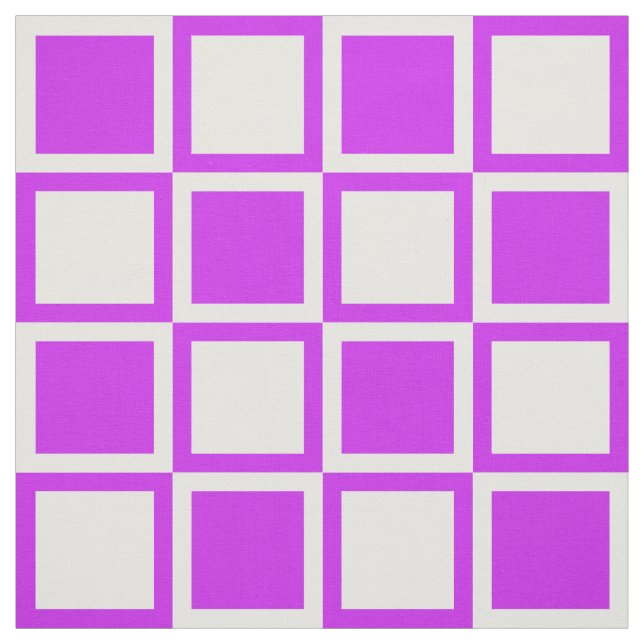 Tecido Púrpura Bold Mod Squares ~ grande escala (Modelo)
