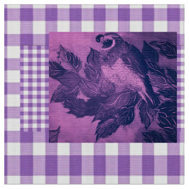 Tecido Púrpura Chck Quail