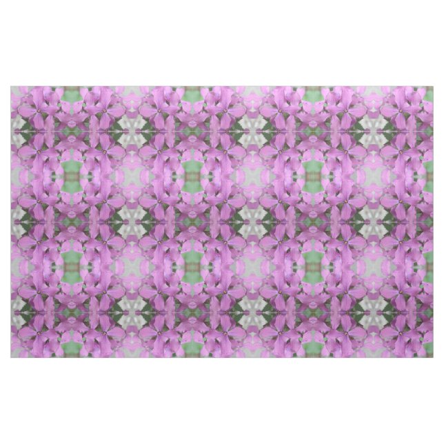 Tecido Púrpura de Flores Florais Padrão (Fat Quarter)