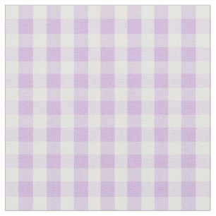 Tecido Púrpura de Gingham Pastel