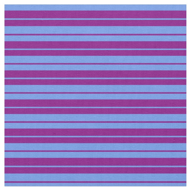 Tecido Púrpura e Cornflower Blue Stripes (Detalhe)