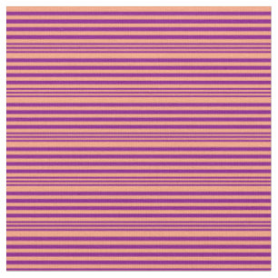 Tecido Púrpura e Leve Salmão Stripes/Linhas Padrão