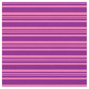 Tecido Púrpura e rosa quente - Padrões riscados/alinhados