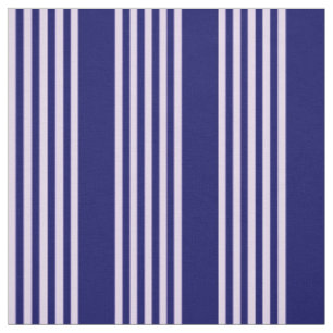 Tecido Púrpura Lilac e marinho azul cinco faixas