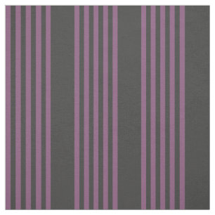 Tecido Púrpura Mauve e carvão de cinco faixas