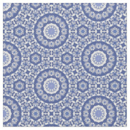 Tecido Quadrado de chinoiserie azul repetindo decorador d