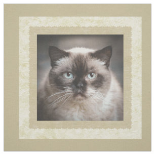 Tecido Quadrado de Colcha Bege de Foto Personalizada