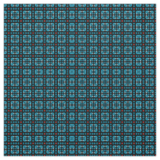 Tecido Quadrados azuis