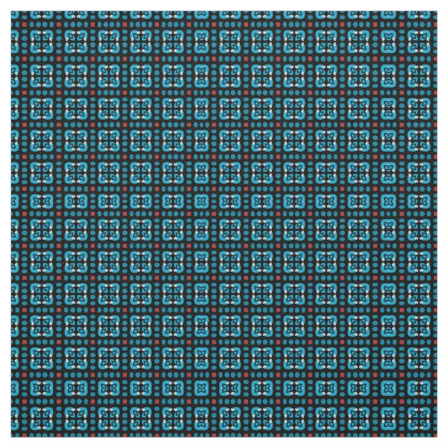 Tecido Quadrados azuis (Modelo)