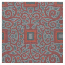 Quadrados e rendas, padrão arabesco, terracota de 