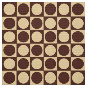 Tecido Quadro de verificação do século Médio - chocol