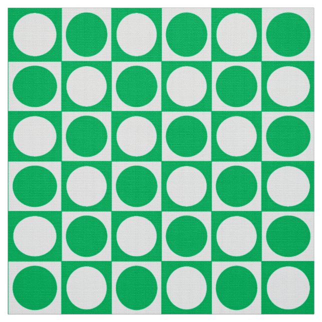 Tecido Quadro de verificação do século médio - verde-jade (Modelo)