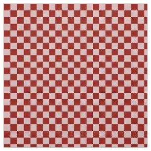 Tecido Quadro de verificação vermelho e rosa