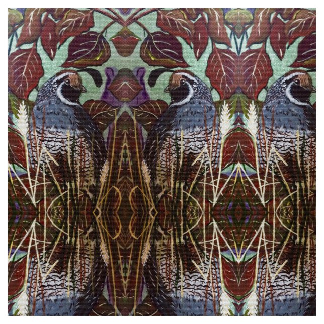 Tecido Quail in Grass (Modelo)