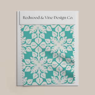 Tecido Qualquer Padrão de Folhas Tropicais Havaianas de C