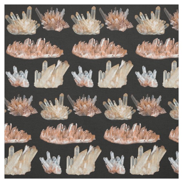 Tecido Quartz crista gemstone rocha imagem geológica (Modelo)