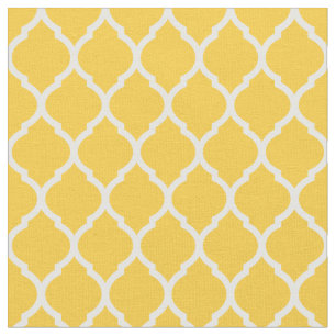 Tecido Quatrefoil Amarelo-marroquino