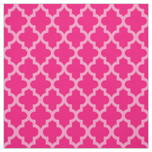 Tecido Quatrefoil de Moods de Marrocos rosa