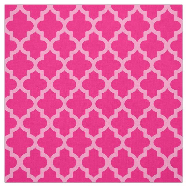 Tecido Quatrefoil de Moods de Marrocos rosa (Modelo)