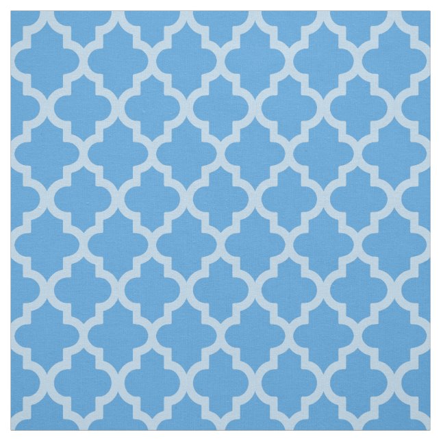 Tecido Quatrefoil de Moods do Sky Blue (Modelo)