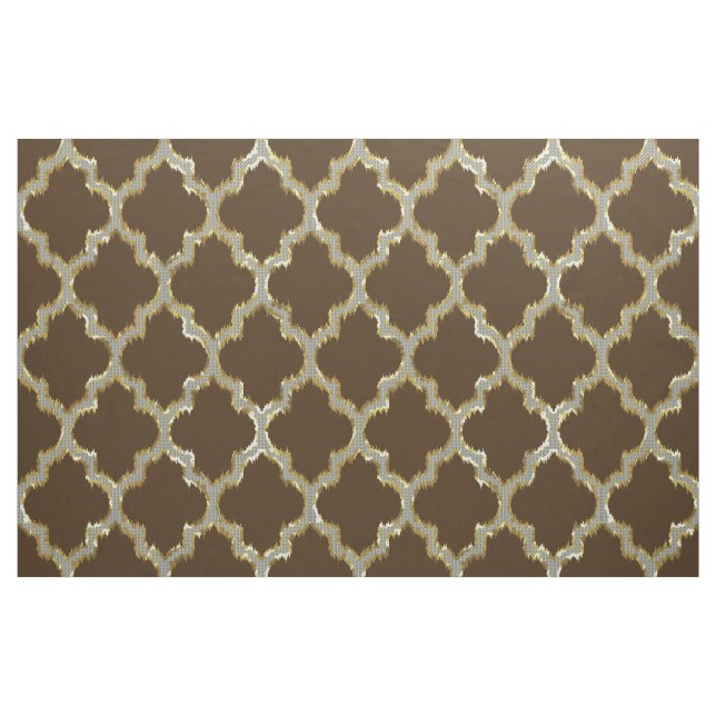 Tecido Quatrefoil De Quatrefoil Dourado Com Falso Coletor (Fat Quarter)